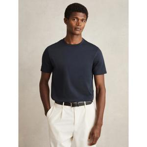 REISS Count Airwater-Cotton Crew-Neck T-Shirt